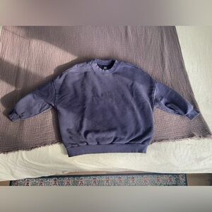 GAP Maternity Heather Blue Pullover